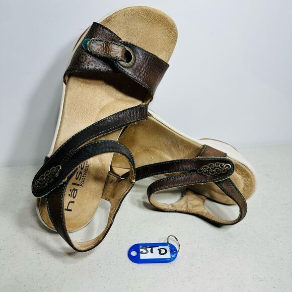 Halsa Cindy Women's Sandal Dark Brown Size 6,5 M - Picture 1 of 8